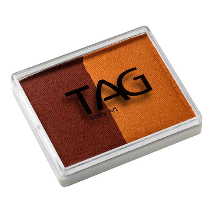 Tag face Paint Split Cake - Brown & Mid Brown