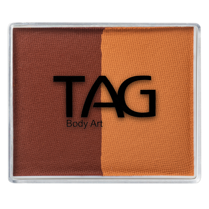 Tag face Paint Split Cake - Brown & Mid Brown