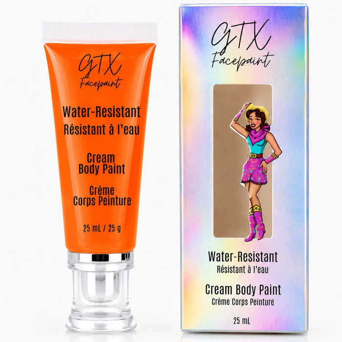 GTX Water-Resistant Cream Body Paint - Butternut Squash Orange 25ml
