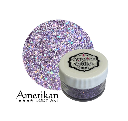 Celestial Purple Glitter cream jar