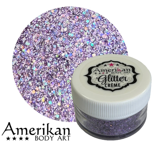 Celestial Purple Glitter cream jar