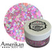 Cupid pink mix chunky Glitter cream jar