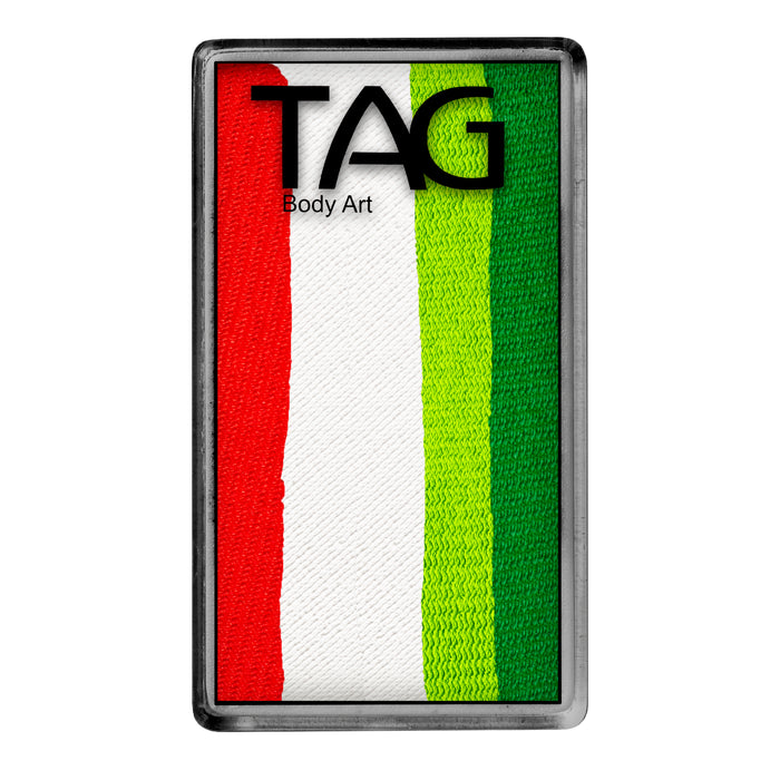 Tag Face Paint 1-stroke: Candy Cane Forest