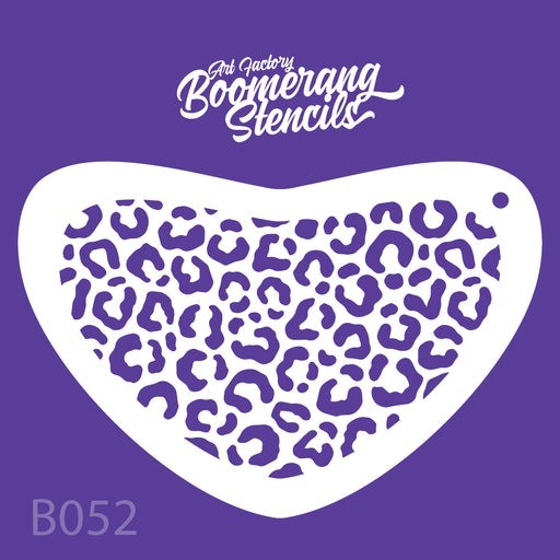 Cheetah print stencil