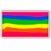 Color Splash UV reactive face paint rainbow