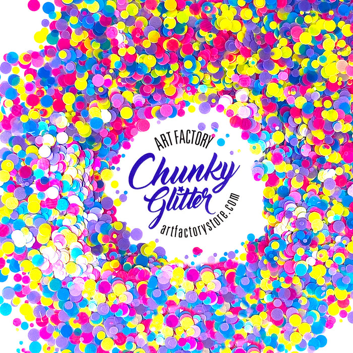 Loose Chunky Glitter - Confetti Glow • Art Factory