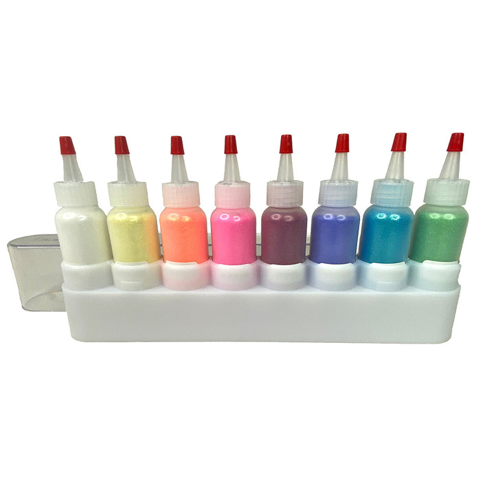 Rainbow Crystal Body Glitter Set - 8 x 1 oz Bottles In Case