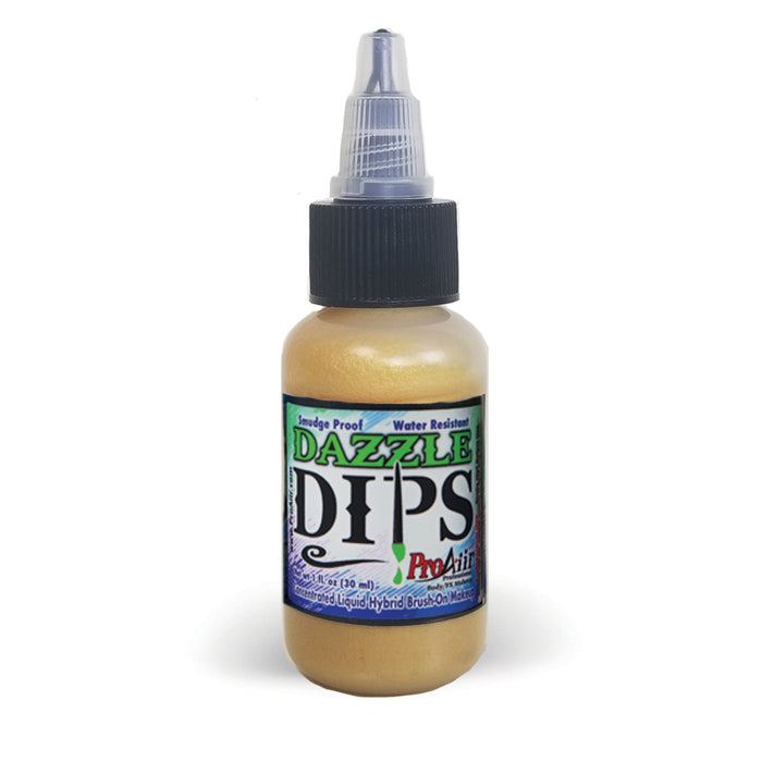 Gold Dazzle ProAiir DIPS Waterproof Face Paint 1oz
