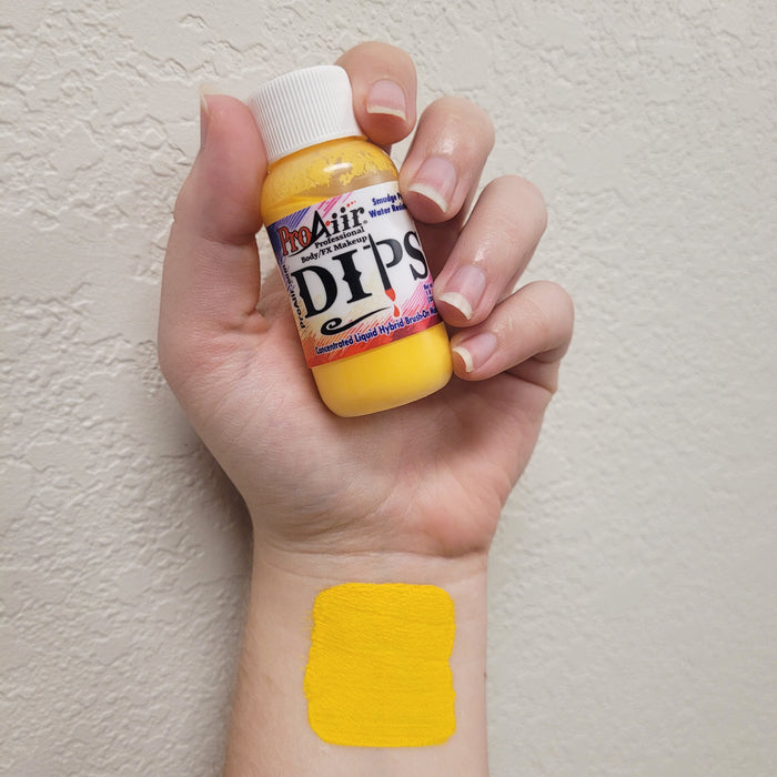 YELLOW ProAiir DIPS Waterproof Face Paint 1oz