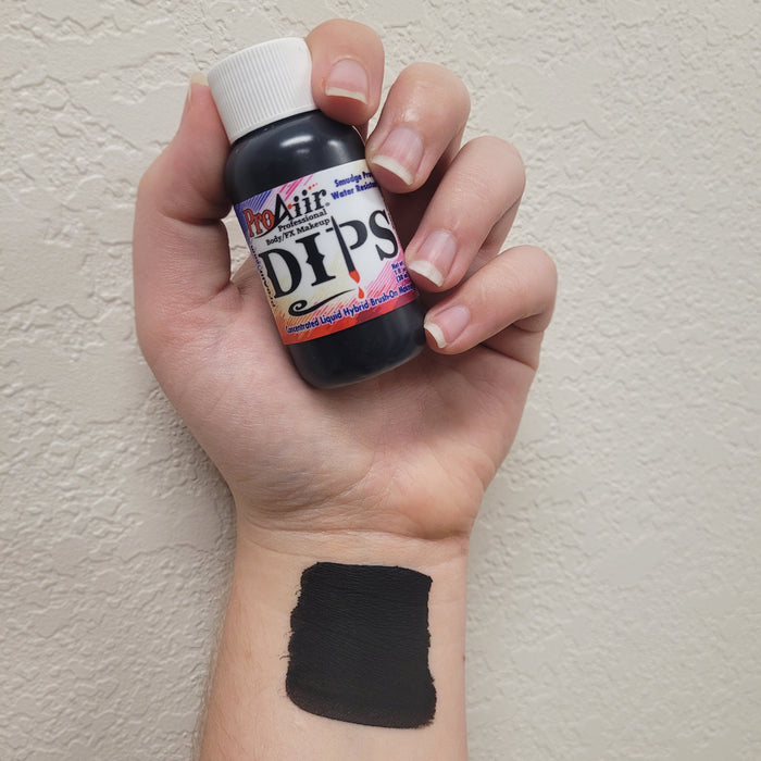 Black ProAiir DIPS Waterproof Face Paint 1oz