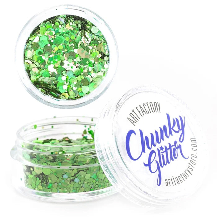 Loose Chunky Glitter - Dragon Scale Green • Art Factory
