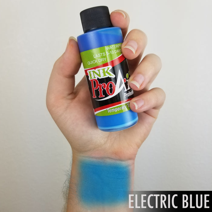 Electric Blue ProAiir INK Alcohol Based Airbrush Body Paint  2oz