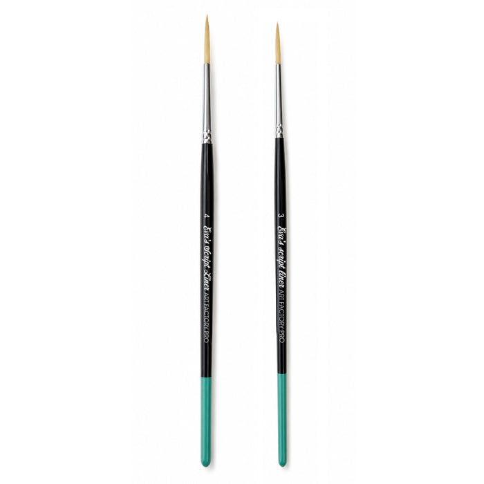 Eva's Script Liner Face Painting Brush Set (# 3 & 4) | Art Factory Pro by Eva Wheeldon