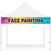 Face painting banner for event tent