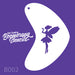 Boomerang Stencils fairy silhouette on a purple background