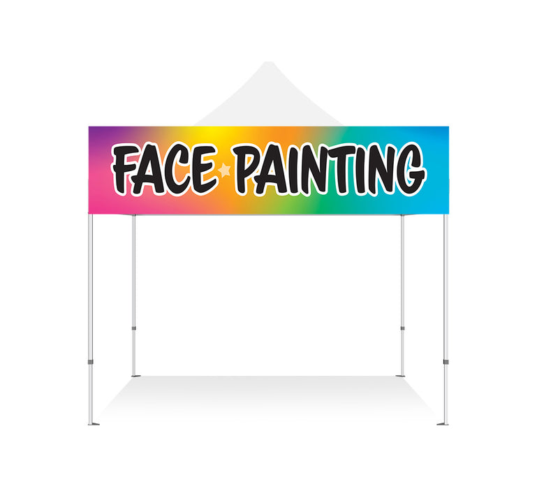 Face Painting Banner 2x10ft Festival Tents