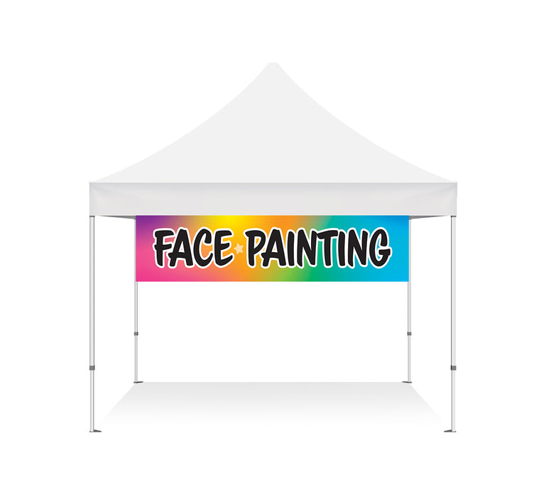 Face Painting Banner 2x10ft Festival Tents