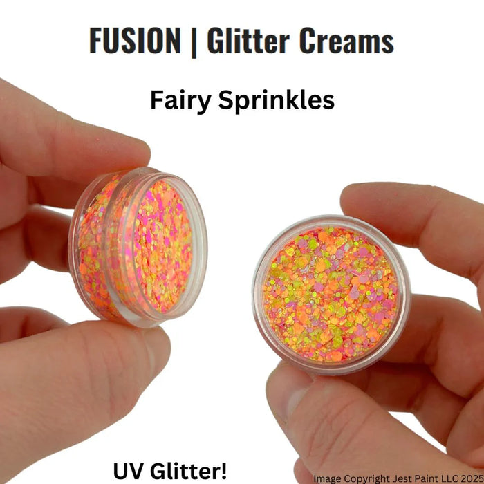 Fusion Body Art | Glitter Creams - Fairy Sprinkles 10ml (UV Reactive)
