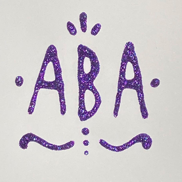 Fiesta Purple Liquid bling sample letters
