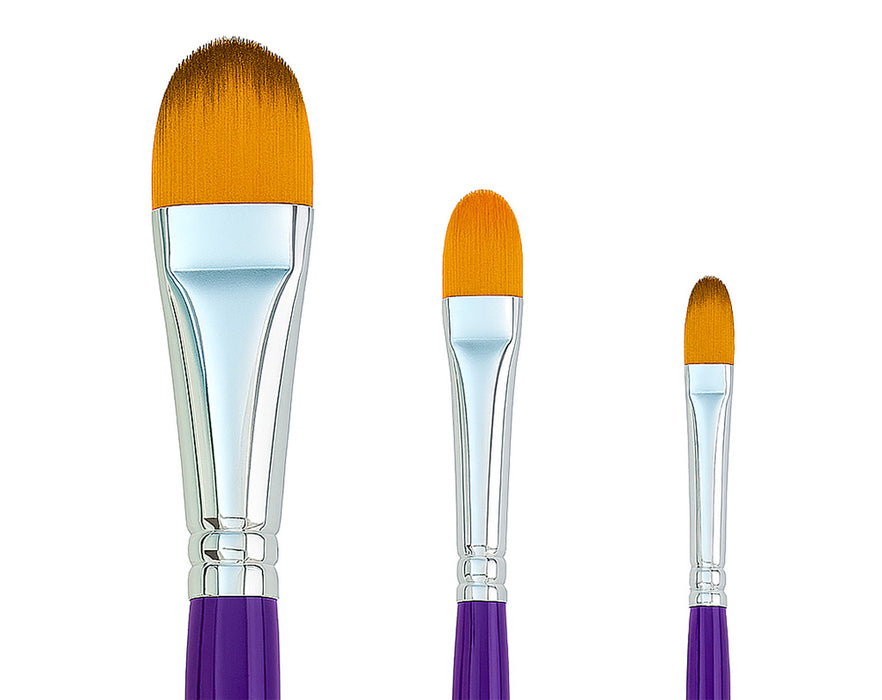 3 Filberts Art Factory Studio Brush Set