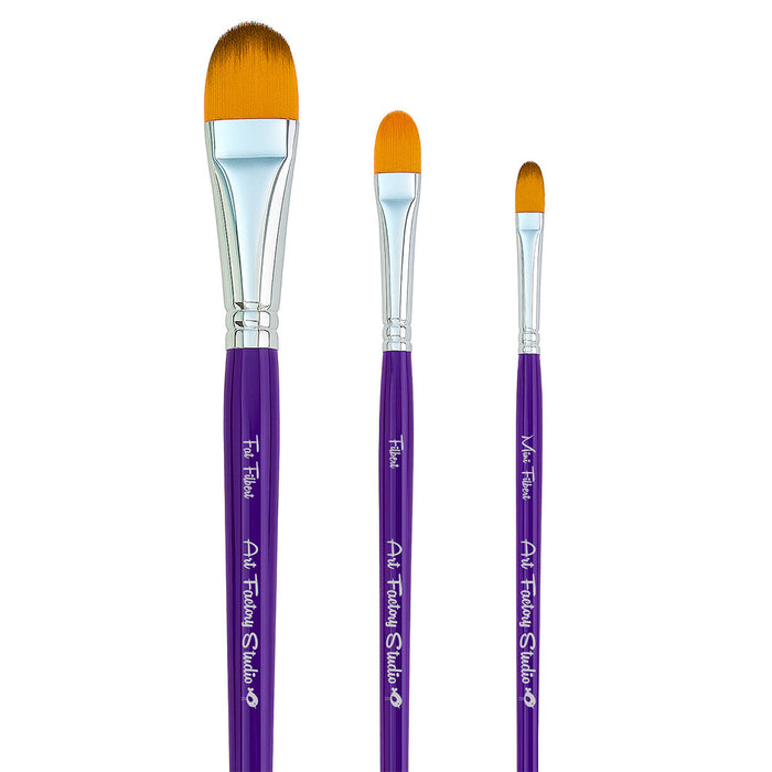3 Filberts Art Factory Studio Brush Set