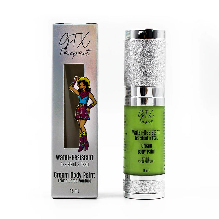 GTX Water-Resistant Cream Body Paint - Firefly Green - Neon
