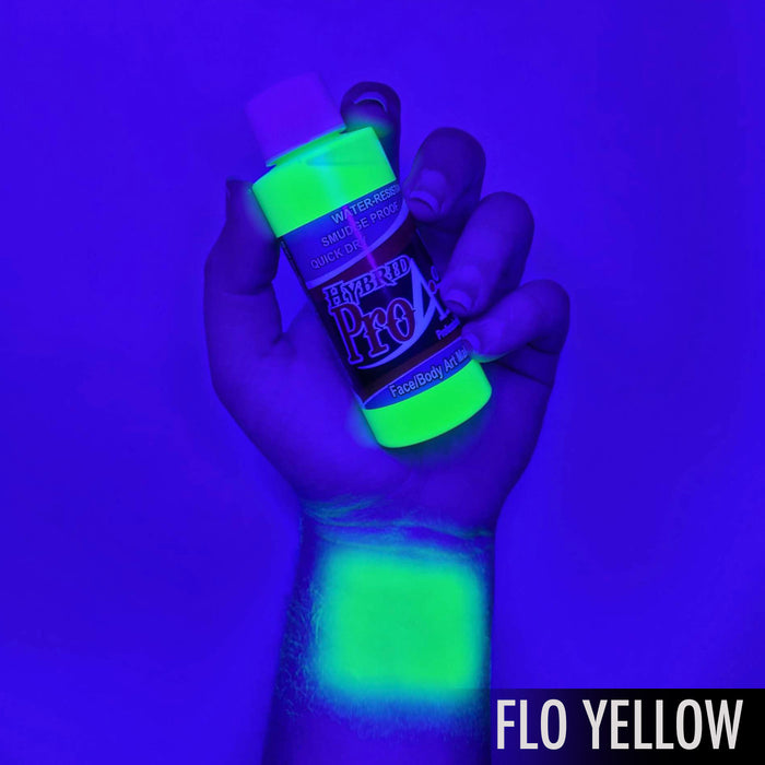 UV fluorescent Yellow Hybrid Airbrush Makeup 2oz