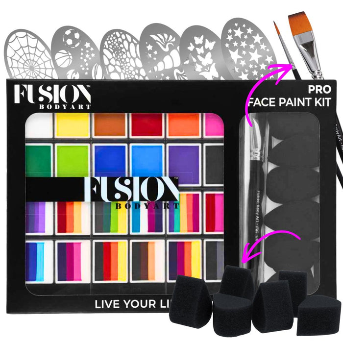 Fusion Body Art - Face Painting Palette | Pro Face Paint Kit