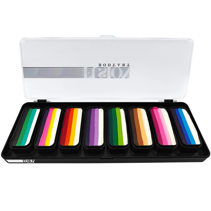 Fusion Body Art - Face Painting Palette | Thin Strokes - RAINBOW RUSH