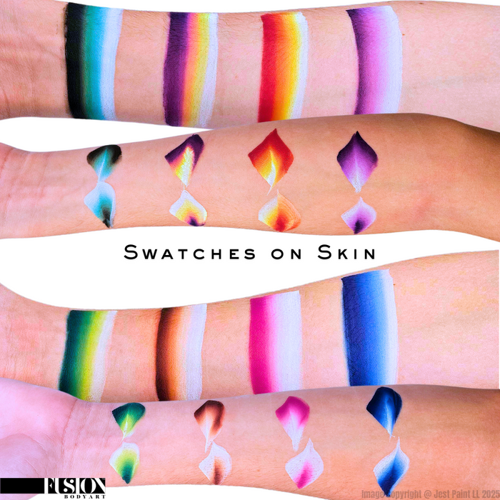Fusion Body Art - Face Painting Palette | Thin Strokes - RAINBOW RUSH