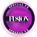 A round plastic pot of purple special effects body art cream with a black and white label reading 'FUSION BODYART SPECIAL FX' on a white background.