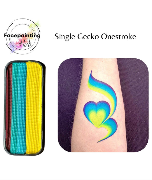 Face Painting Hub - Single Gecko Onestroke