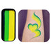 Go-To Green onestroke face paint cake by Face Painting Hub, green blend swatch