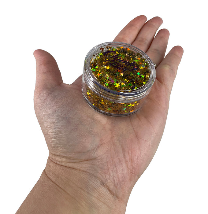 Loose Chunky Glitter - Gold Stars • Art Factory