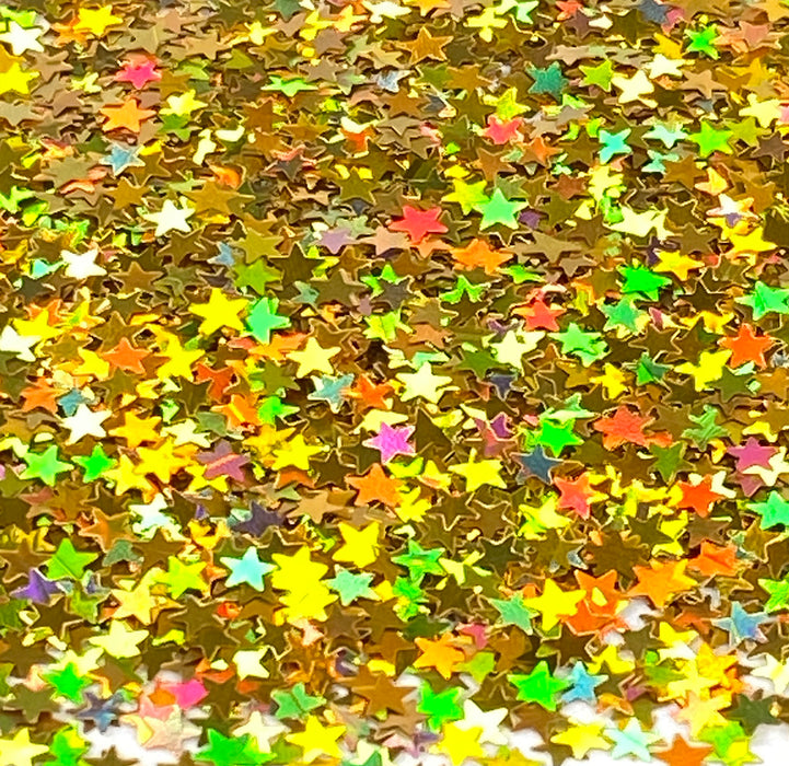 Loose Chunky Glitter - Gold Stars • Art Factory