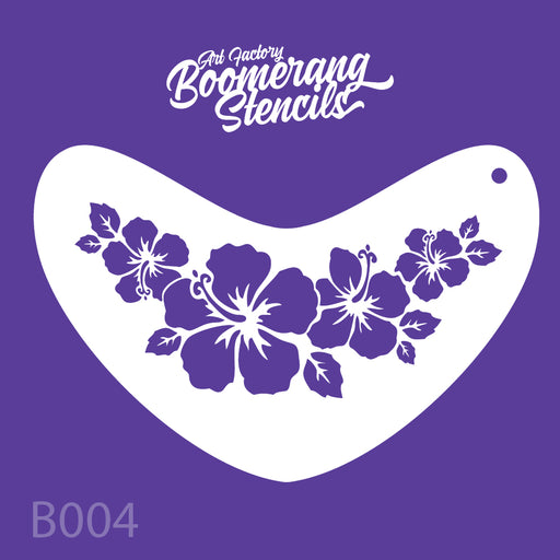 Hibiscus Flower Crown Stencil