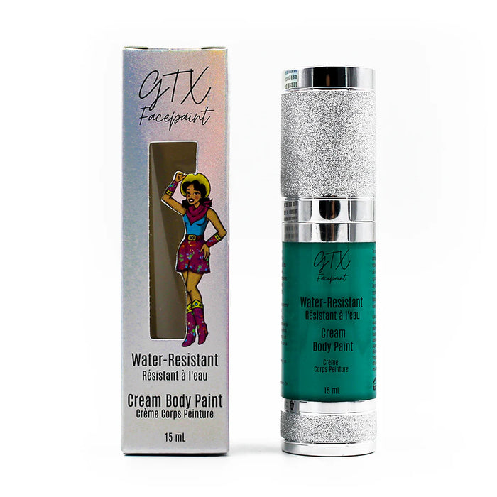GTX Water-Resistant Cream Body Paint - Honkey Tonk Turquoise- Neon