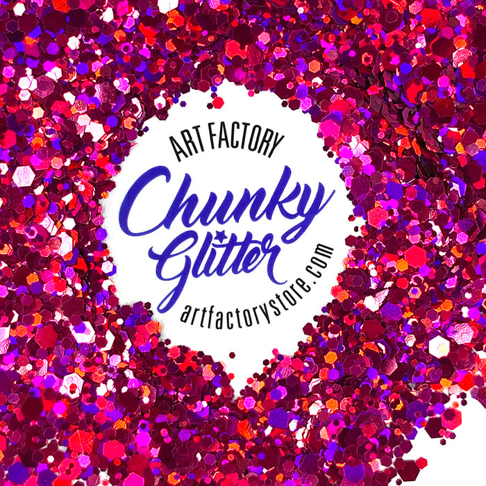 Loose Chunky Glitter - Hibiscus Fuchsia • Art Factory