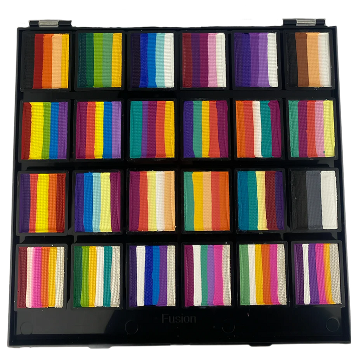 Fusion Body Art Spectrum Face Painting Palette - 24 Combos - Rainbow Paradise