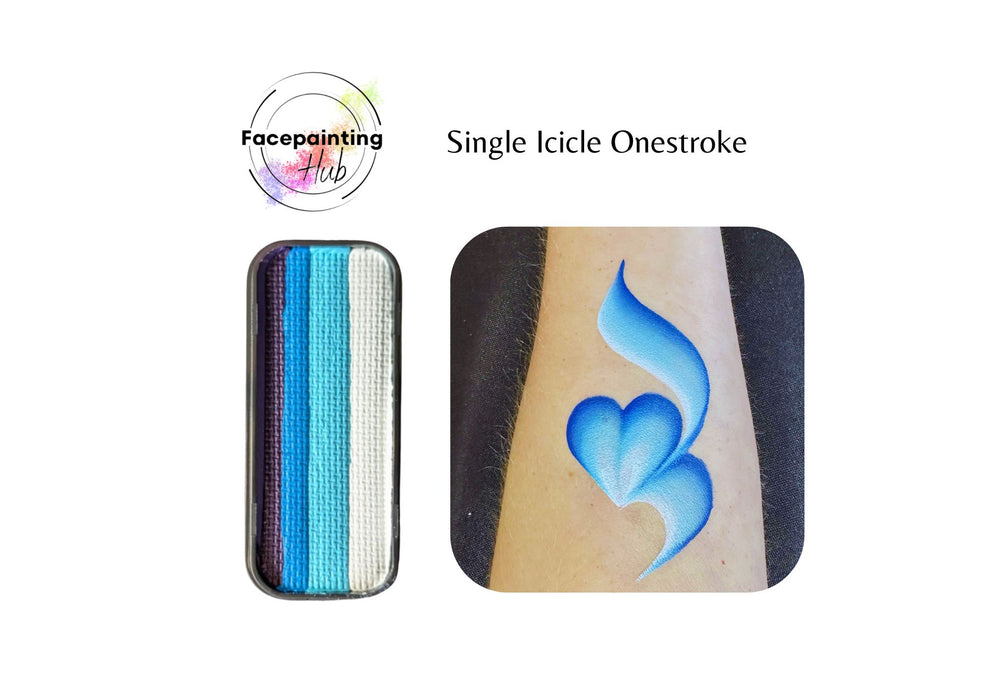 Face Painting Hub - Single Icicle Onestroke