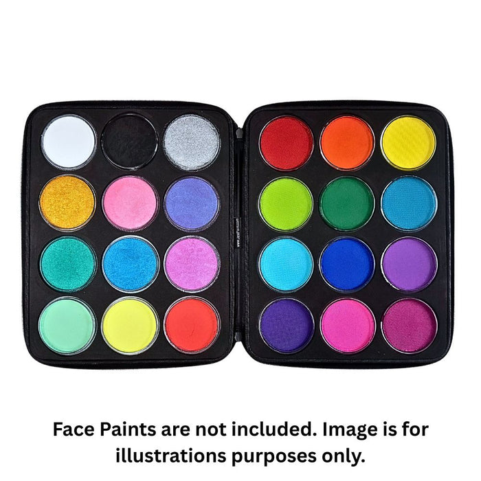 Jest Paint | Ultimate Professional Face Painting Case with Two Removable Foam Inserts