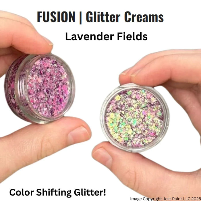 Fusion Body Art | Glitter Creams - Lavender Fields 10ml (UV Reactive & Color Shifting)