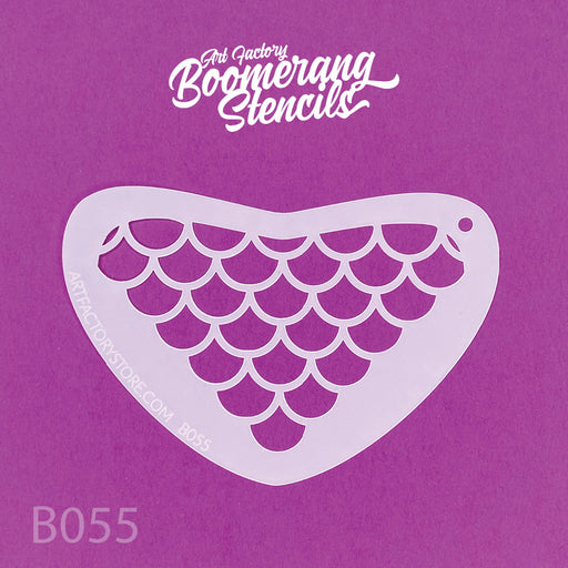 Fish scale stencil 