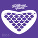 Large fish scale stencil 