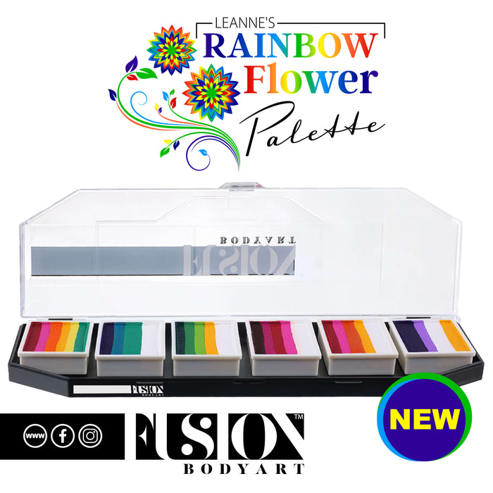 Fusion Body Art - Face Painting Palette - Leannes Rainbow Flower