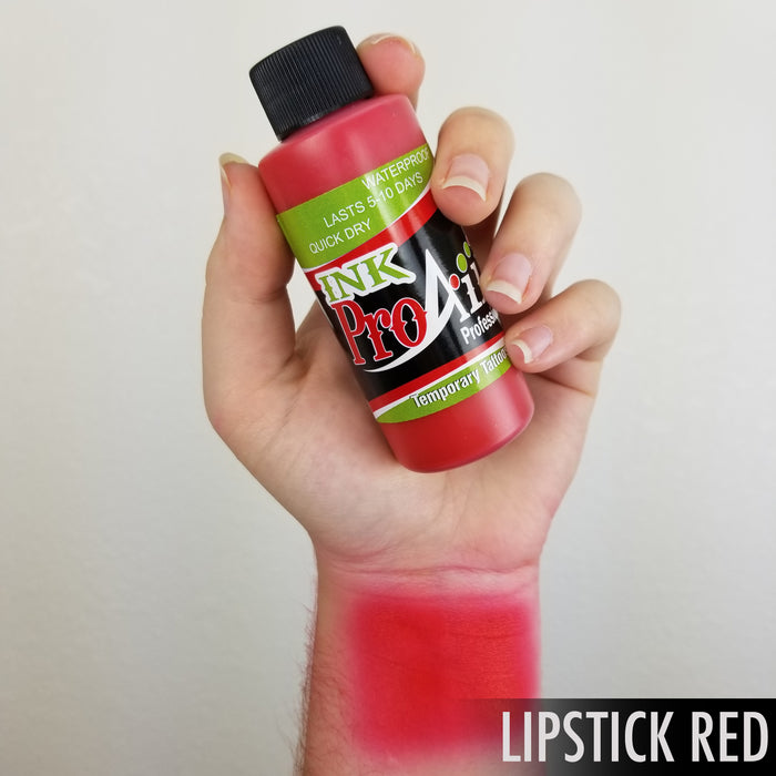 Lipstick Red ProAiir INK Alcohol Based Airbrush Body Paint  2oz