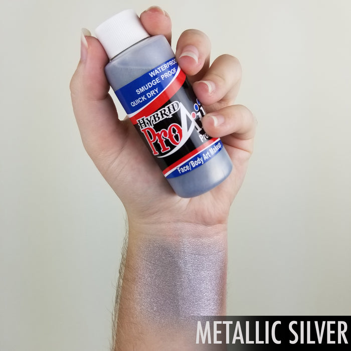 Metalic Silver Hybrid Airbrush Makeup 2oz