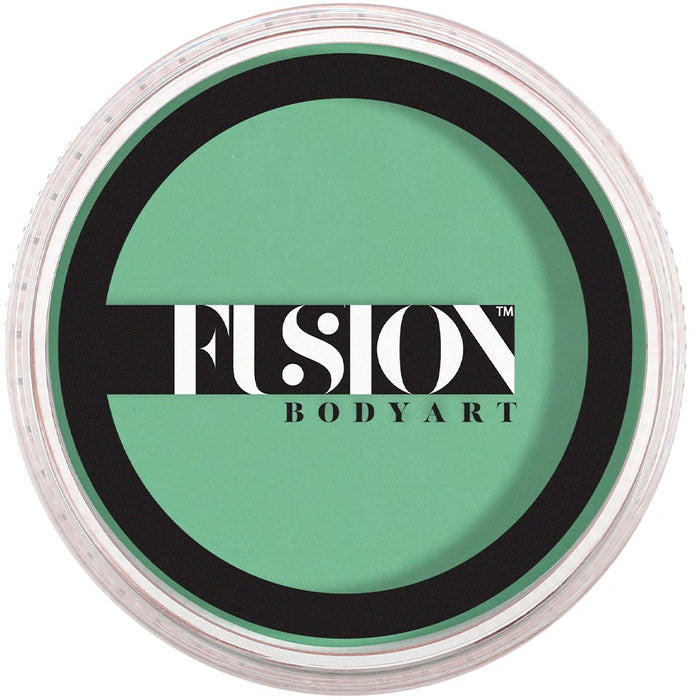 Macaron Green face paint by fusion in around container 