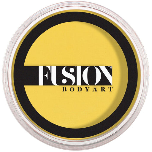 Marigold Yellow_by fusion face paint in a round container