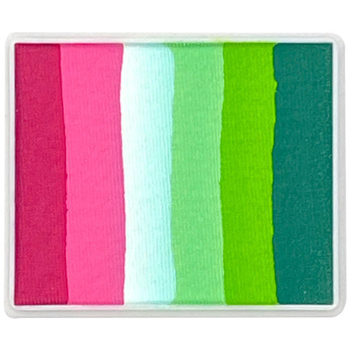 Mega Melon rainbow cake face paint by DFX